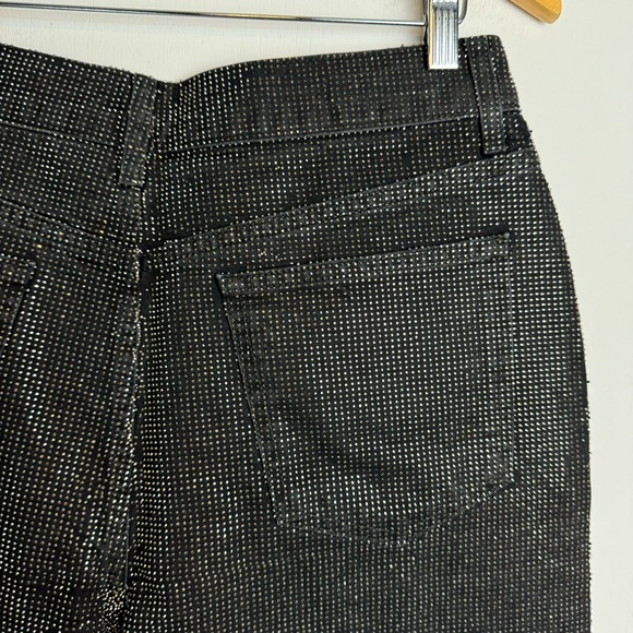 NWT ZARA Black Embellished Straight Leg Jeans Pants Sz 10 Blogger Fav - Picture 13 of 16